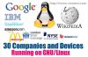 30 крупных компаний и устройств, работающих на GNU / Linux
